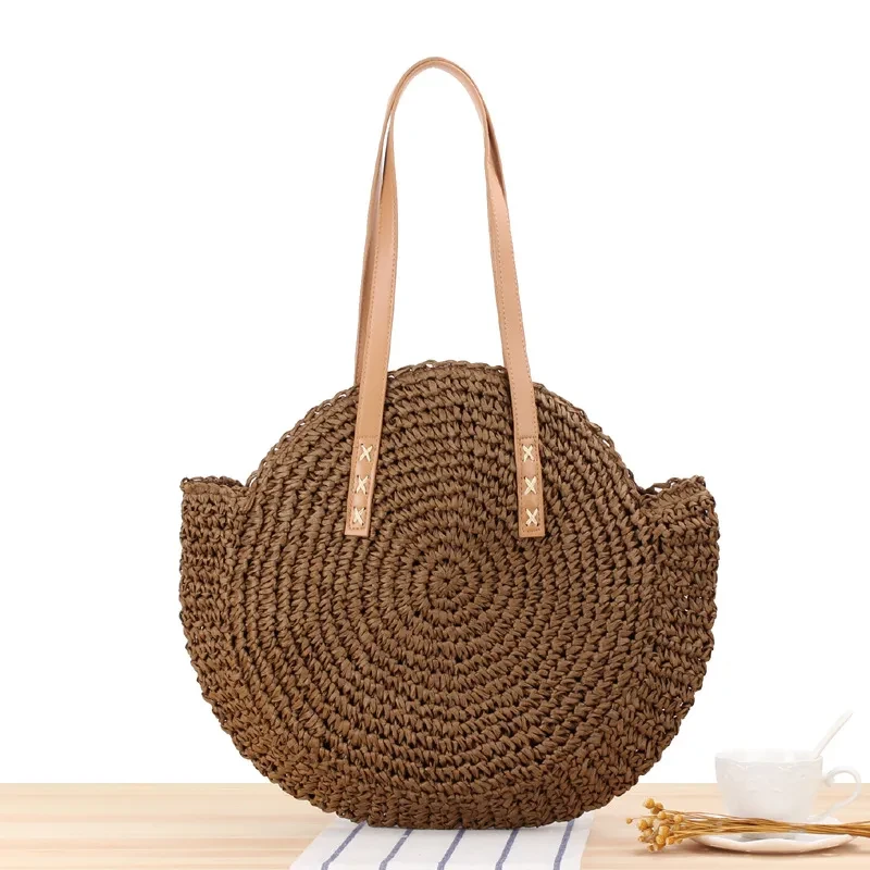 Round Summer Beach Handbag