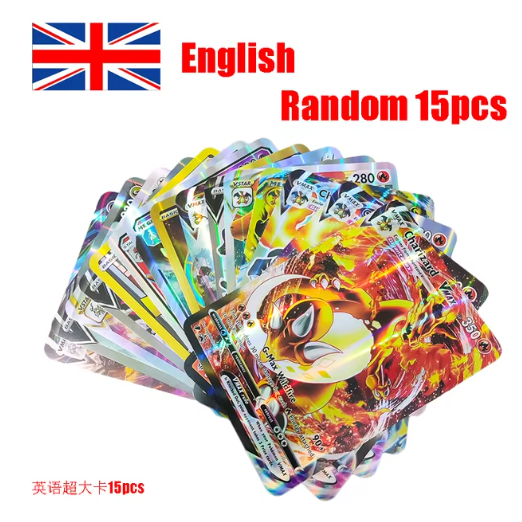 15/30pcs Anime Pokemon Pikachu Cards