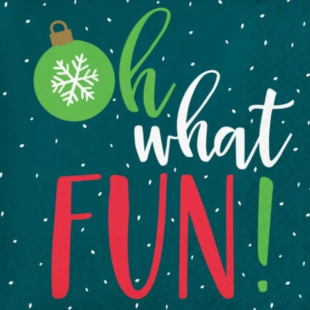 Holiday Cheer Beverage Napkins - Pack of 16