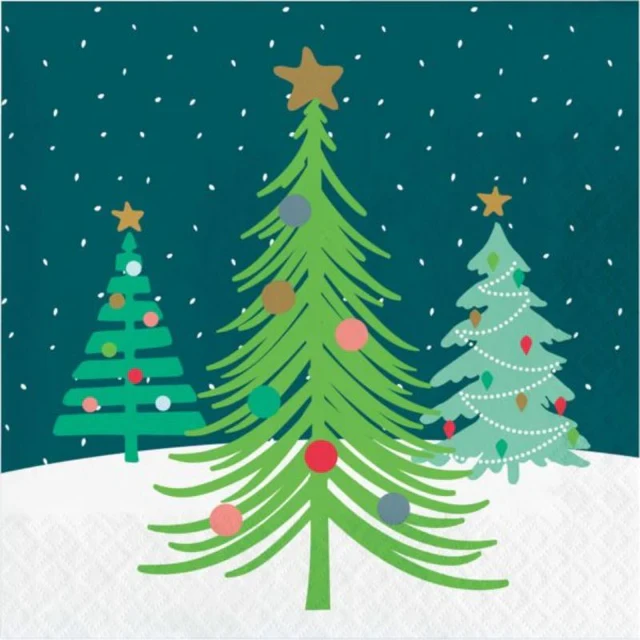 Holiday Cheer Lunch Napkins - Pack of 16