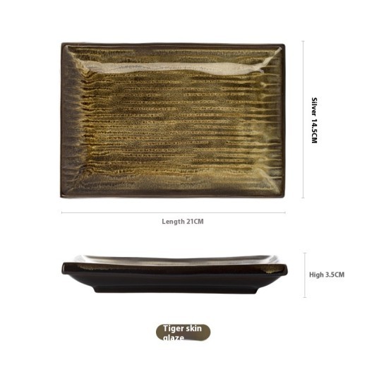 Rectangular Porcelain Dinner Plate Home Snacks Sushi Plate