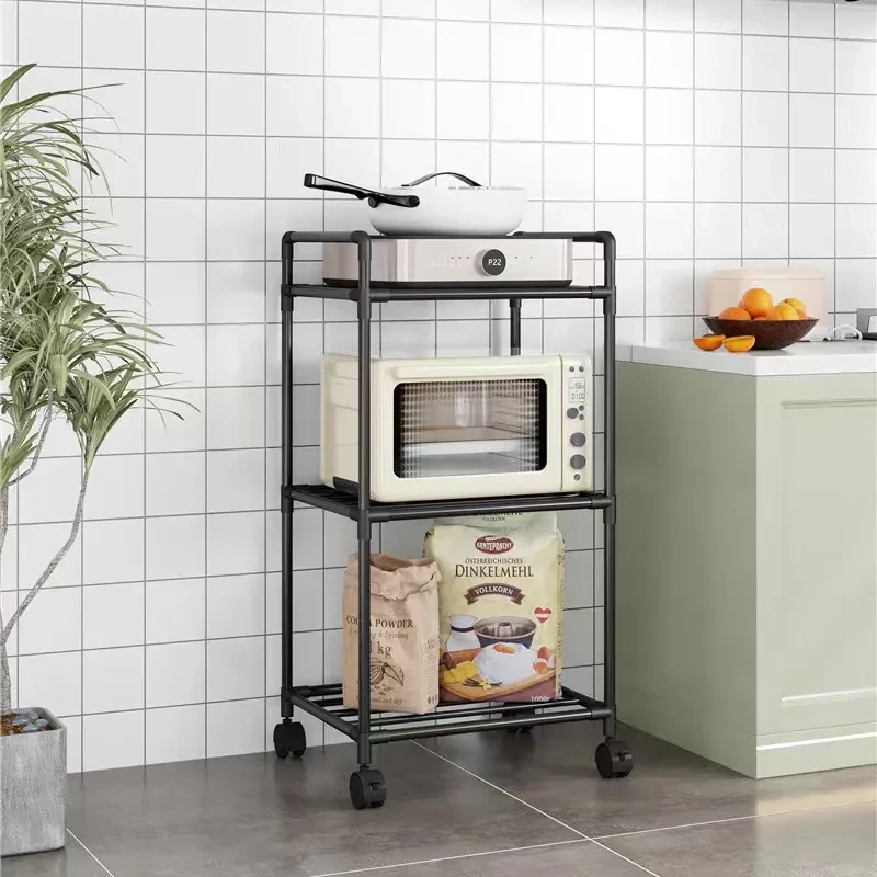 Kitchen Shelf Trolley Floor Multi-layer Household Storage Rack