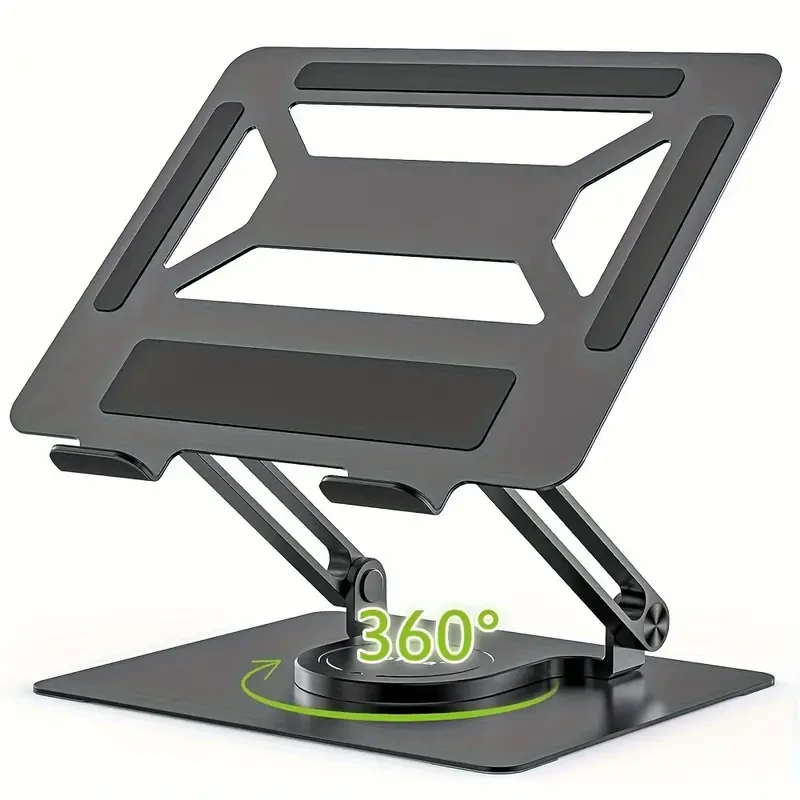 Adjustable Laptop Stand for Desk with 360 Rotating Base