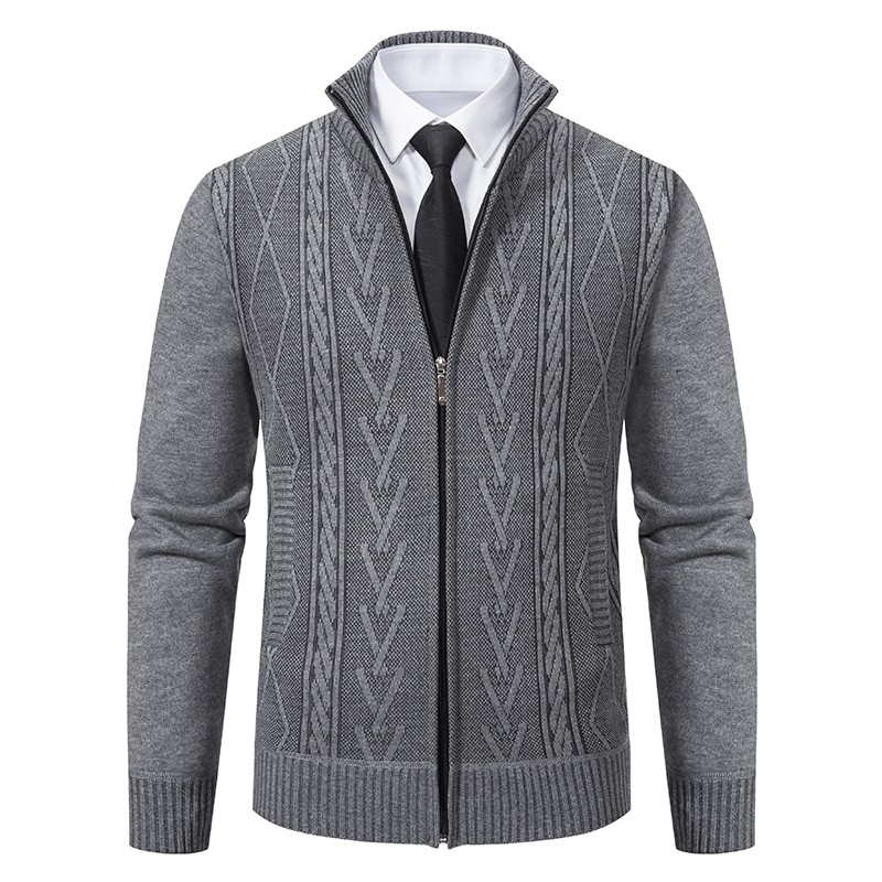 Mens Cashmere Padded Knitted Sweater Coat Mens Cashmere Padded Knitted Sweater Coat