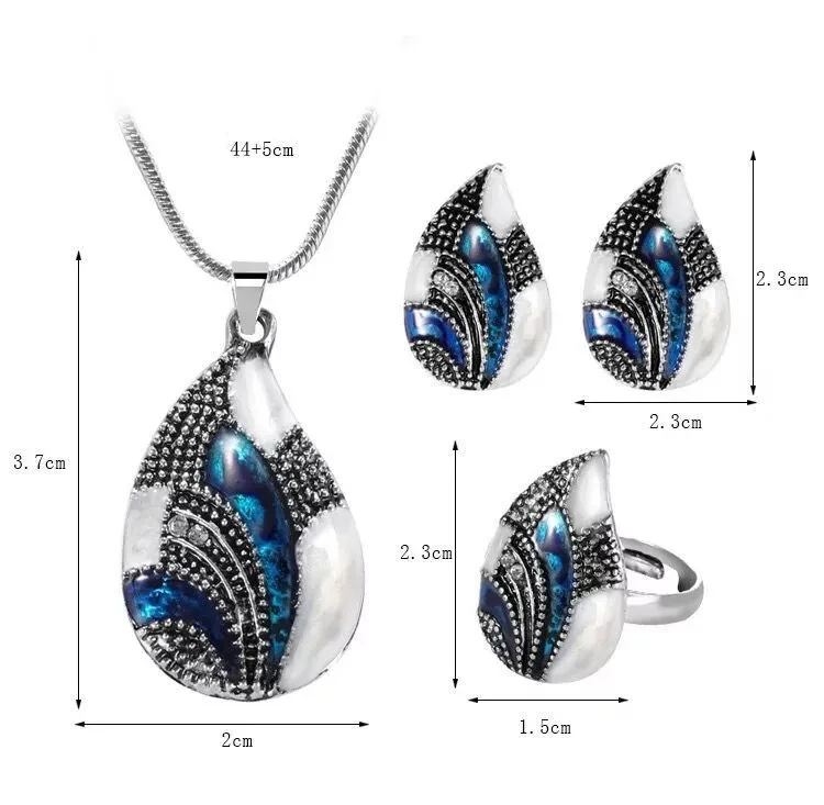 Water Drop Jewelry Set