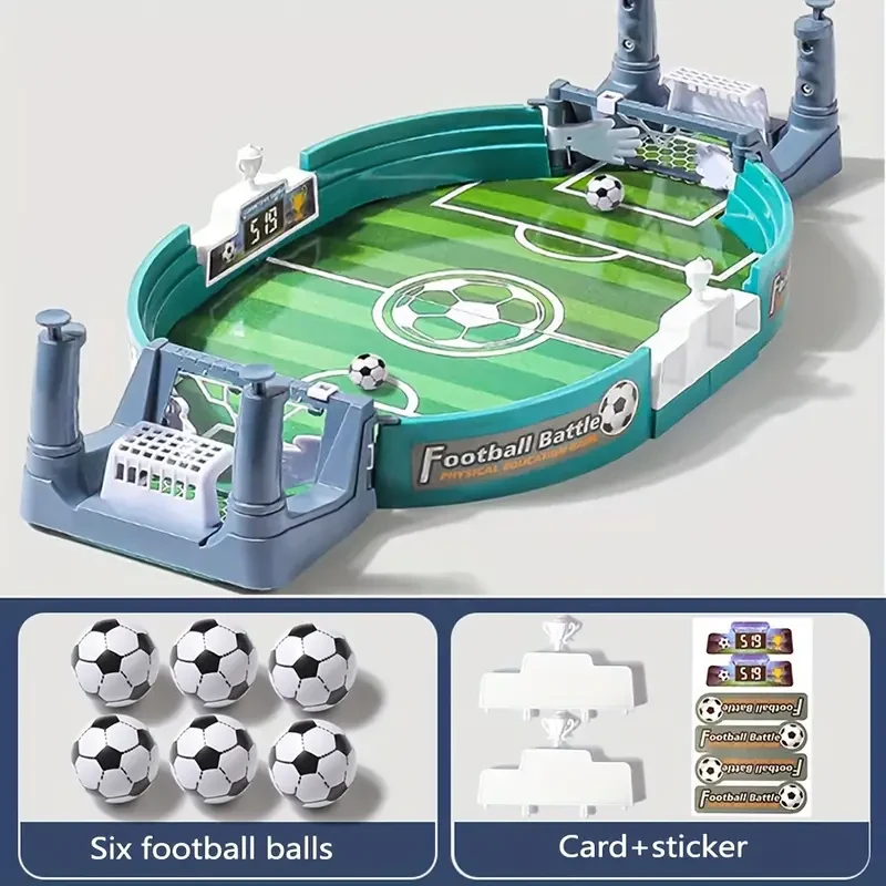 Interactive Table Soccer Game for Kids with 2/4/6 Balls - Educational Sports Tabletop Toy for Ages 3-6, Ideal for Christmas, Halloween, and Thanksgiving Gifts