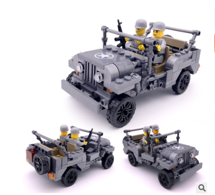 Children's Educational Assembled Car Plastic Interactive Building Blocks Toys