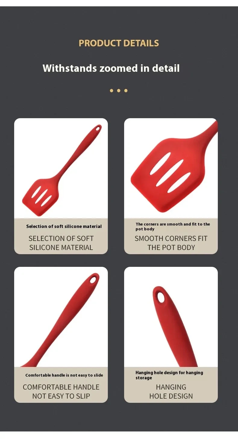 Silicone Baking Tool Five-piece High Temperature Resistant Silicone Scraper Brush