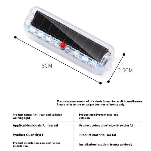 Solar Power Vehicle Anti-collision Strobe Light