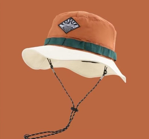 Outdoor Sports Color Matching Bucket Hat Foldable Quick-drying Summer