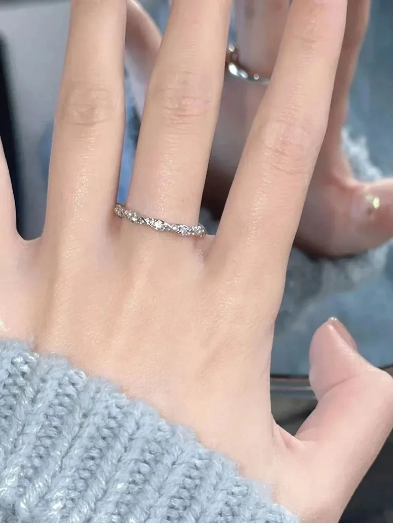 Sterling Silver Winding Love Ring