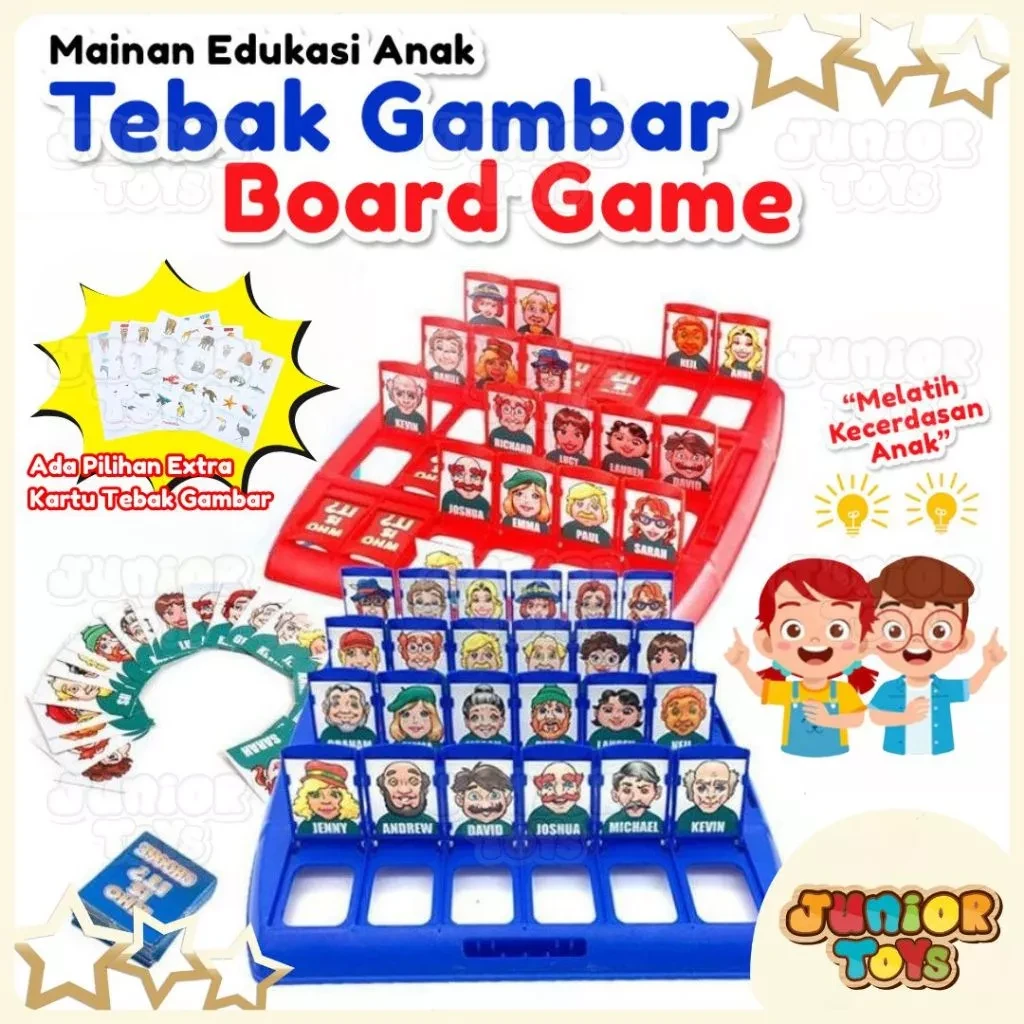 Children's Toys Guess the Picture Board Game Who is it - Guess the Picture Toys