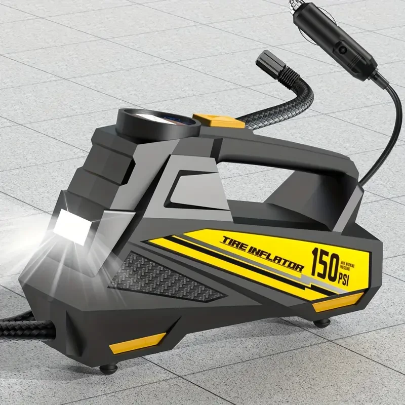 Carsun Pro Digital Tire Inflator - Portable 12V DC Air Compressor Pump with LED Light, Fast Inflation for Cars, Motorcycles, Bicycles, and SUVs