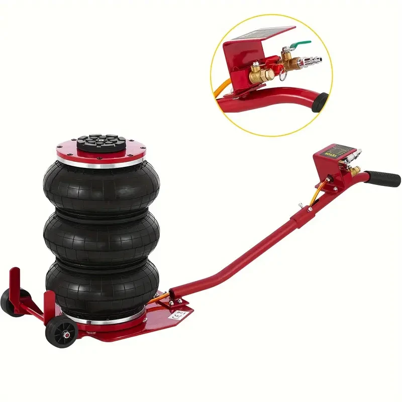 2993.71 KG Triple Bag Air Lift Jack - Pneumatic Vehicle Car Lifting Compressed Tool