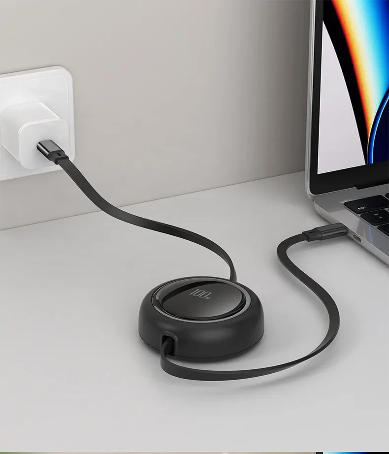 Home Fashion Retractable 100W Data Cable