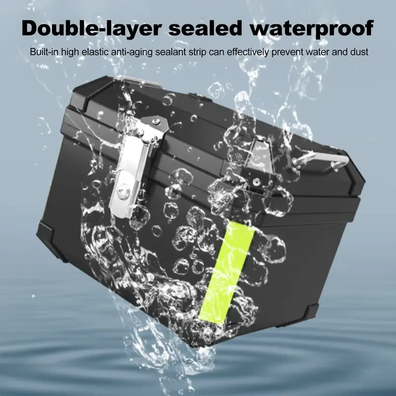 LIXADA 45L Motorcycle Rear Trunk - Waterproof with Locks