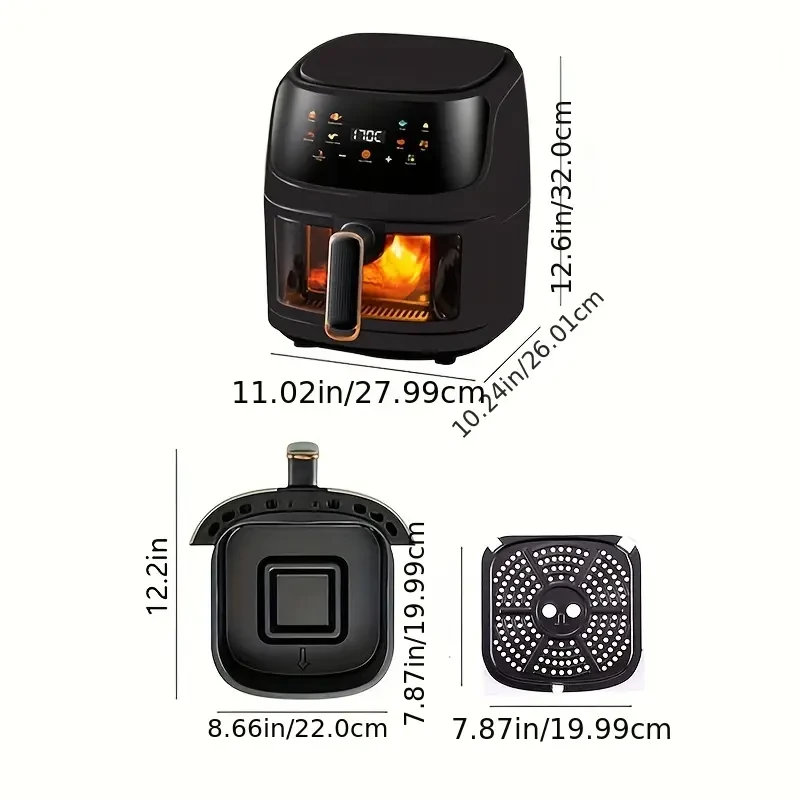 Large Capacity Air Fryer - Color Touch Screen