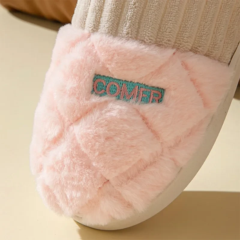 Solid Rhombic Letter Home Slippers