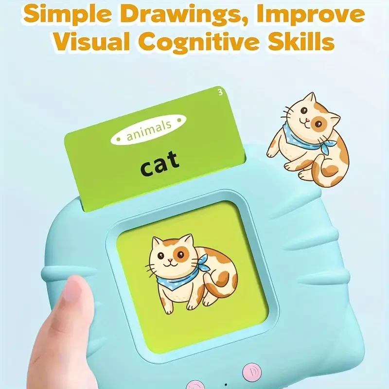 Interactive Flash Card Toy - 112 Double-Sided Talking Cards