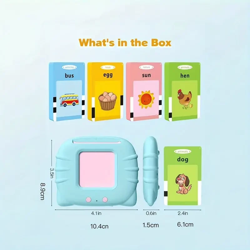 Interactive Flash Card Toy - 112 Double-Sided Talking Cards