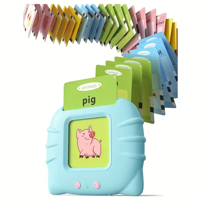 Interactive Flash Card Toy - 112 Double-Sided Talking Cards