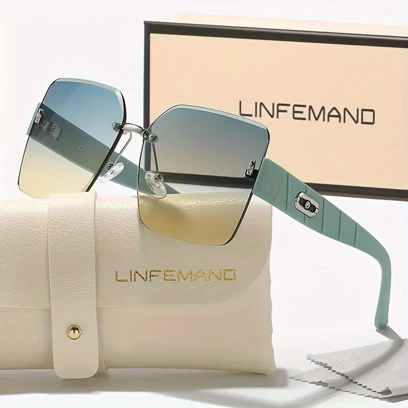 Oversized Gradient Fashion Glasses