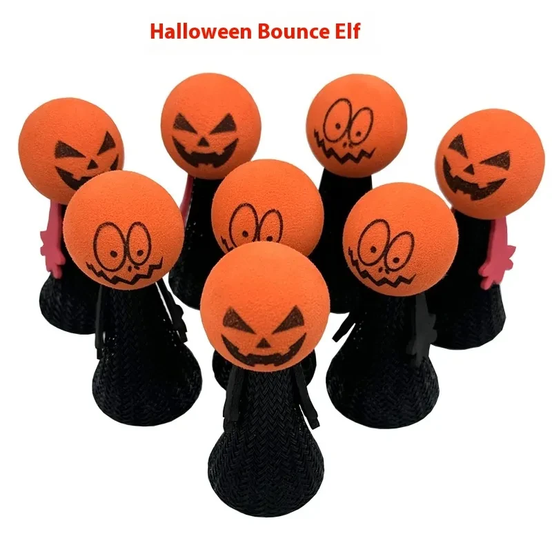 Pumpkin Head Bouncing Doll Finger Puppet