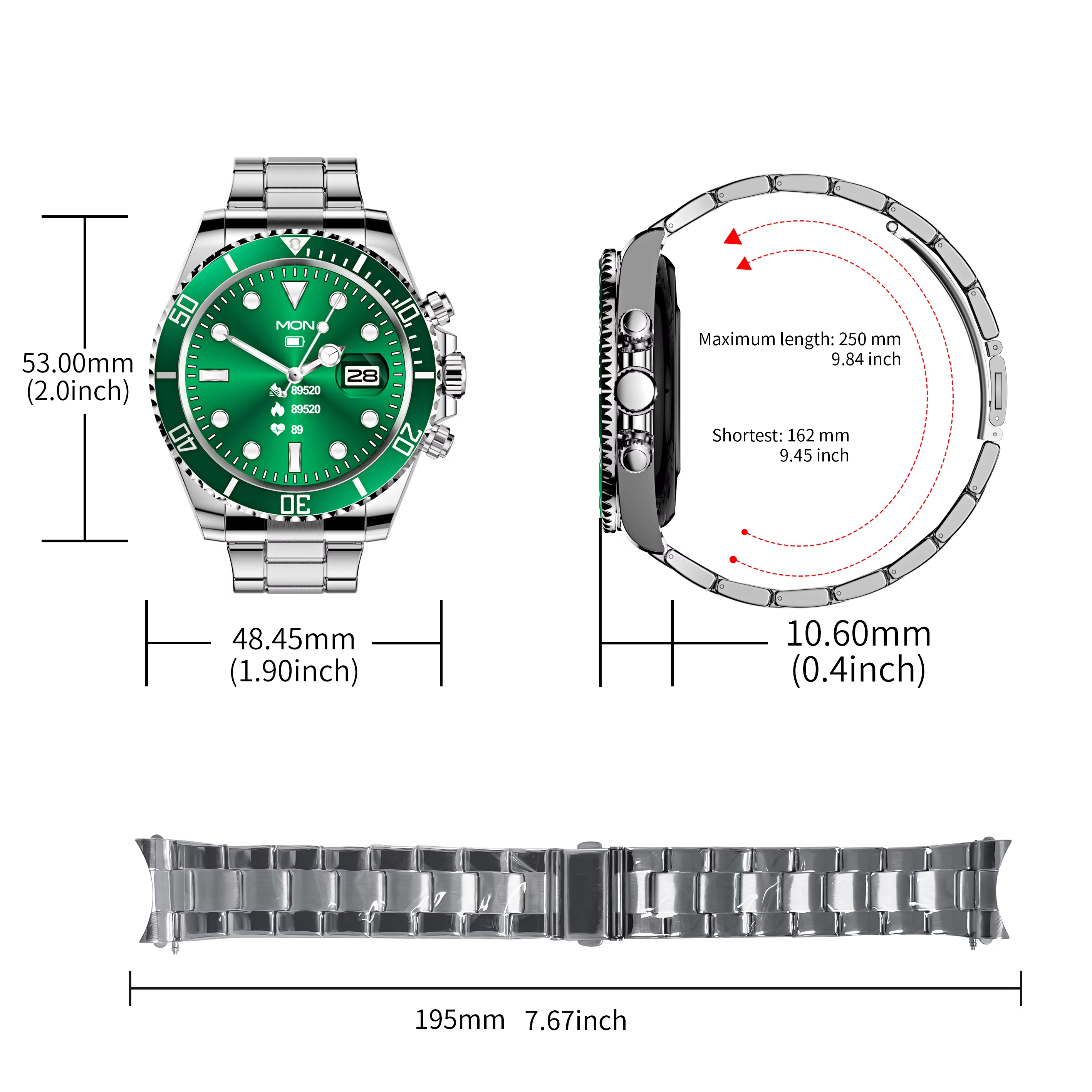 Aiweile AW12 Smart Watch Men 2024 High-end Men's Smartwatch Luxury Bluetooth Call Sports Fitness Wristwatch for Android IOS fit