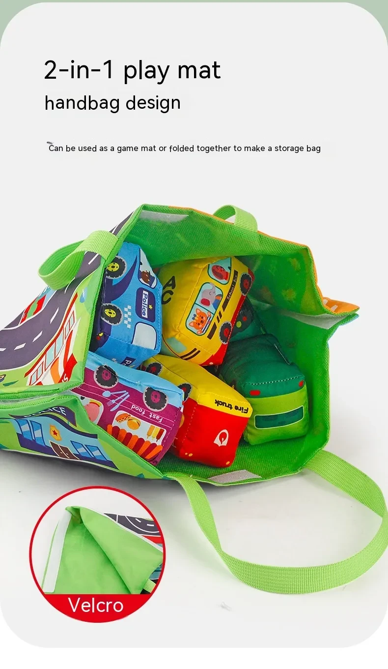 Off-road Vehicle Bag Carpet Ringing Paper Toy Car