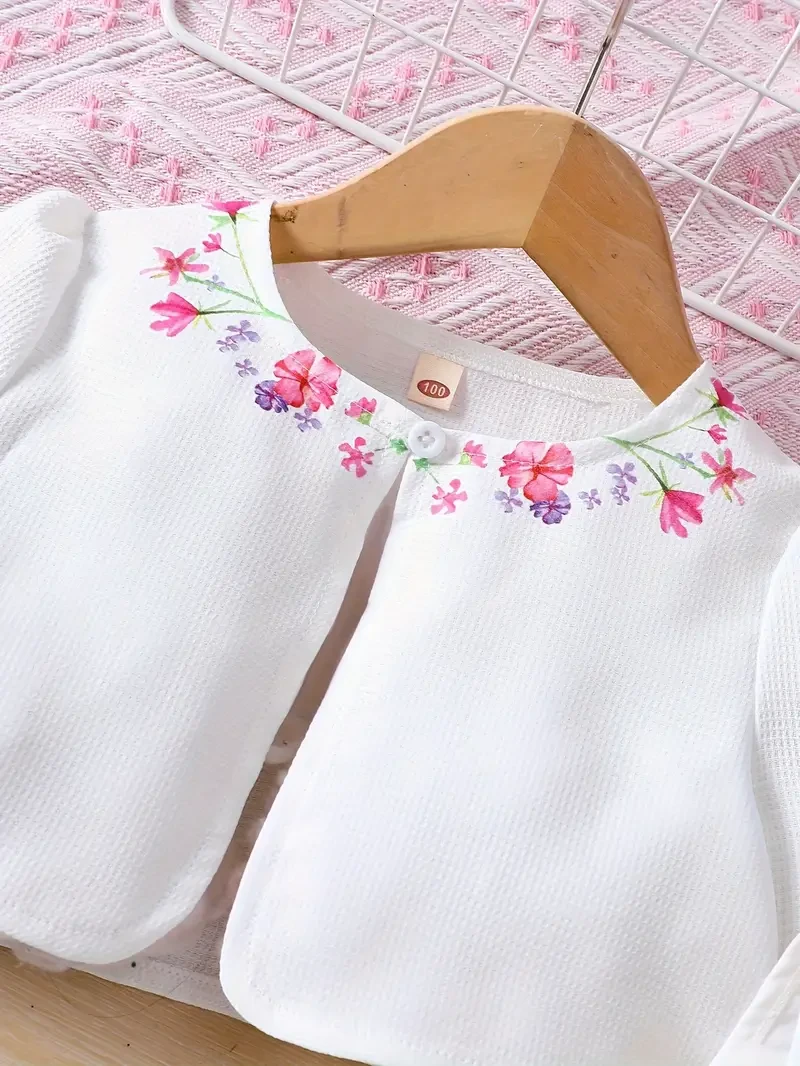 Girls Adorable Long Sleeve Cardigan