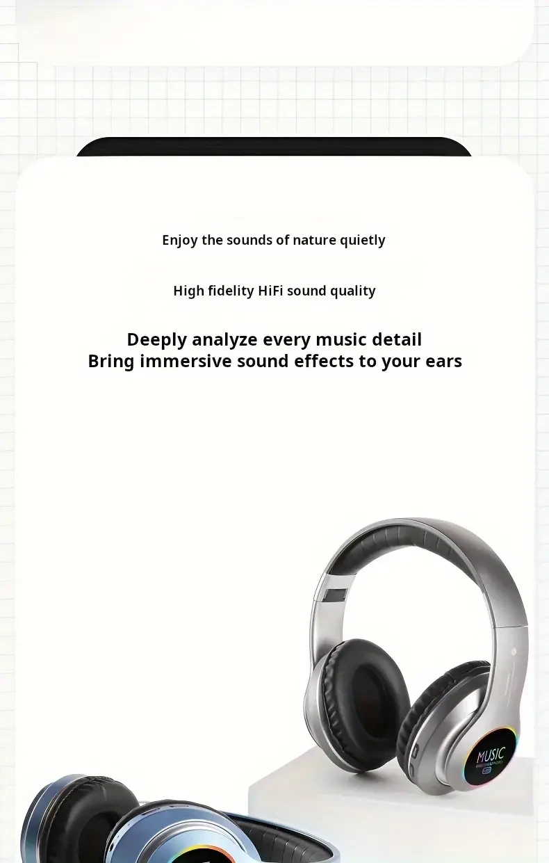 Wireless Stereo Headphones - Deep Bass,