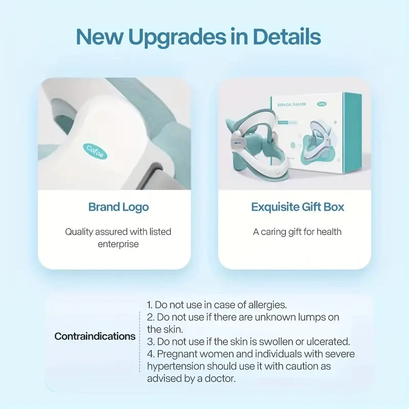 Cofoe Neck Traction Stretcher - Adjustable Cervical Vertebra Support Brace