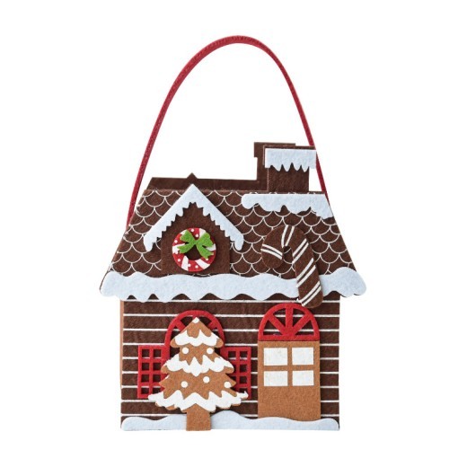 Christmas Felt House Handbag Christmas Gift Bag