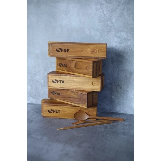 Custom Teak Wood Spoon Fork