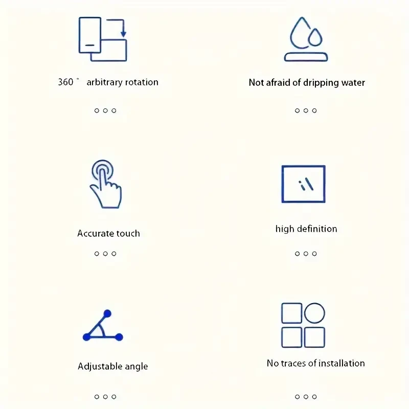 360 Rotate Touch-Sensitive Waterproof Phone Holder - Fits 6.8" Phones