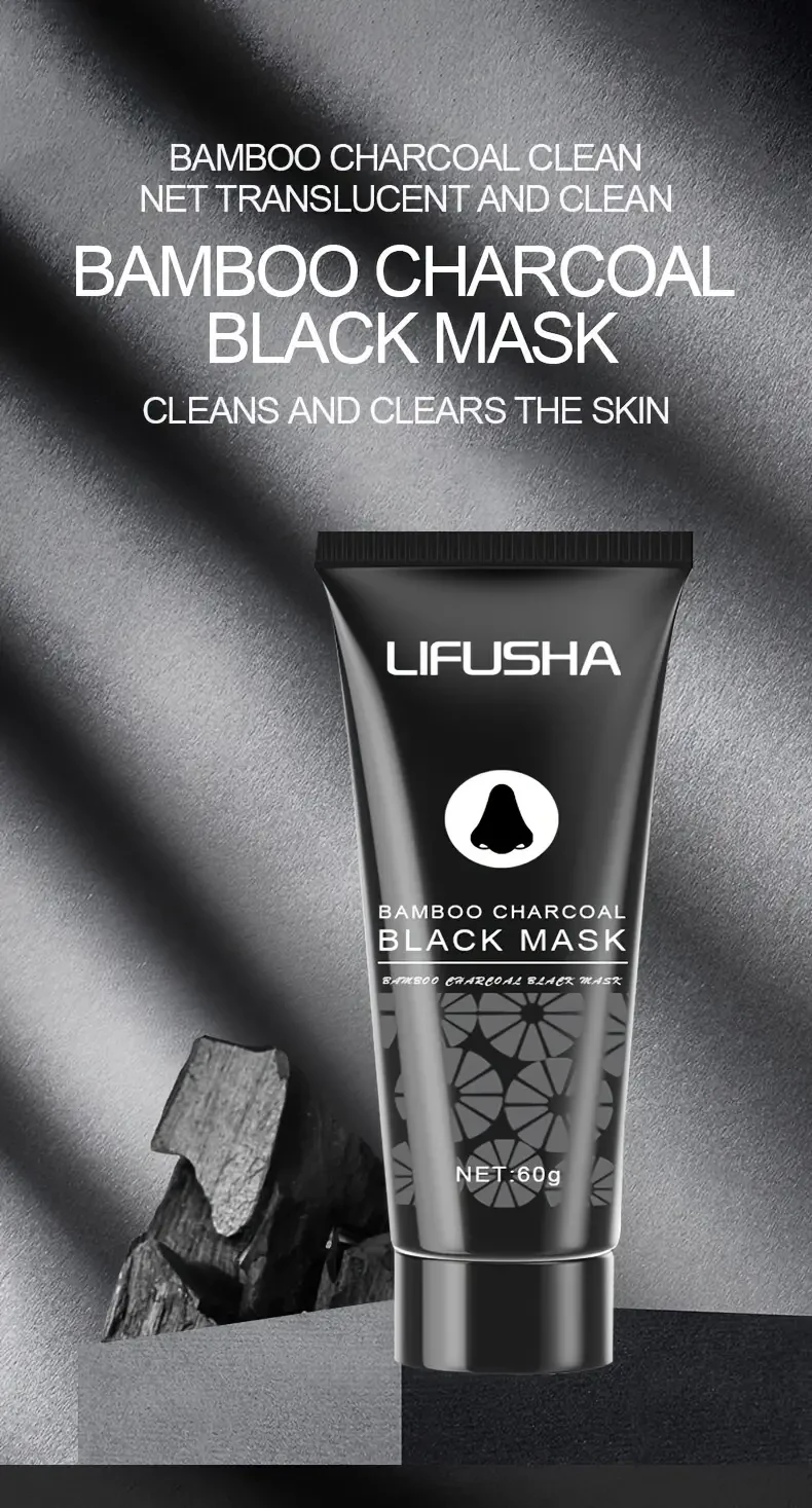 Bamboo Charcoal Peel Off Cleansing Mud Mask,