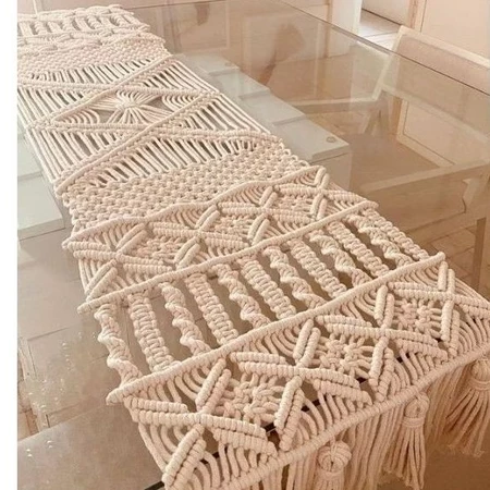 Macrame table runner