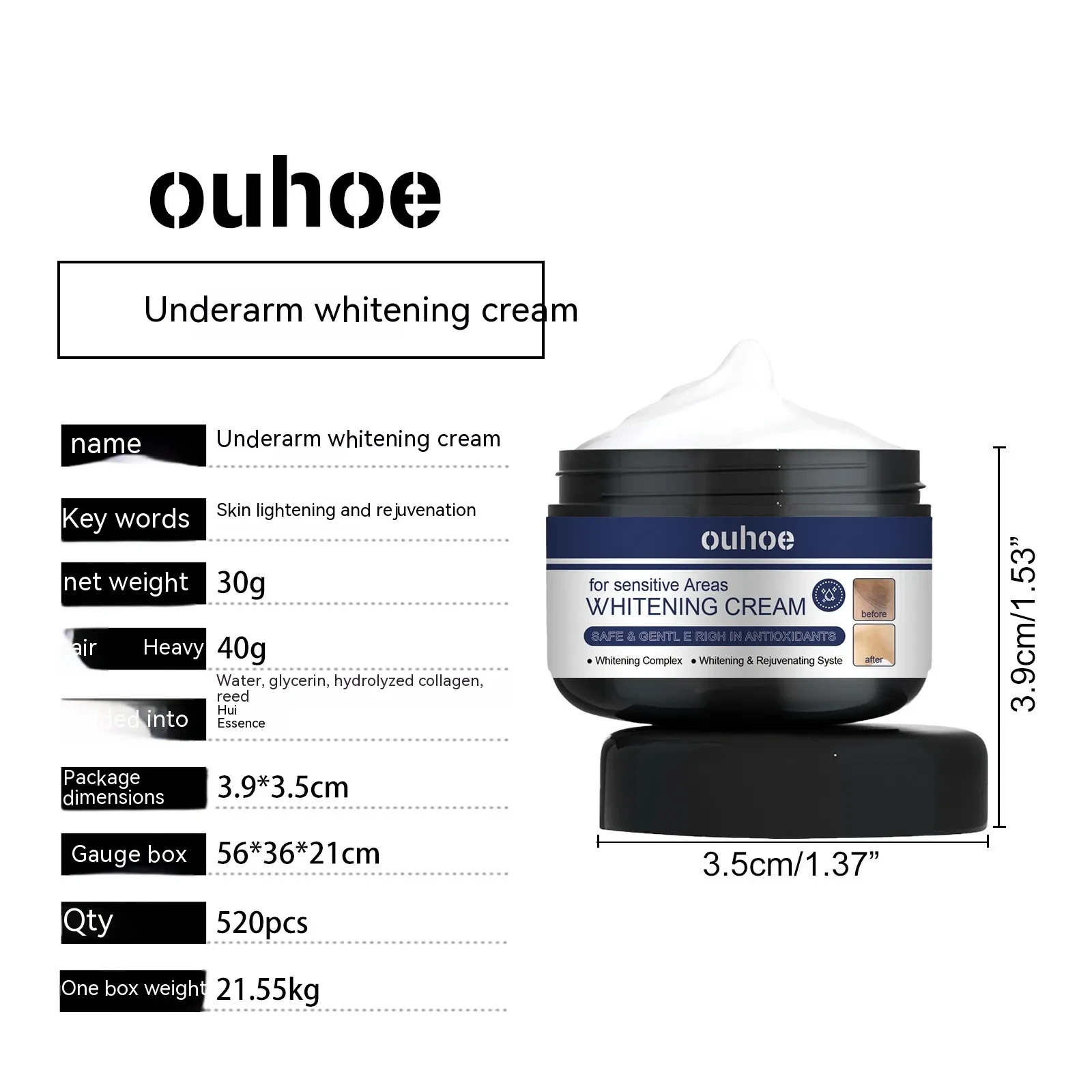 Underarm Whitening Cream Repair