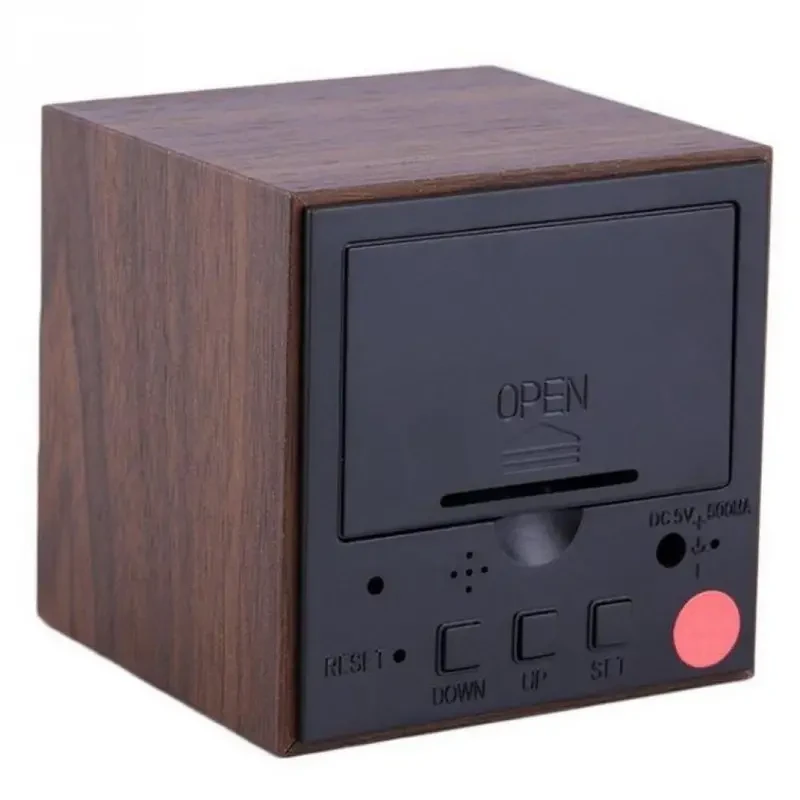 Wooden LED Digital Alarm Clock