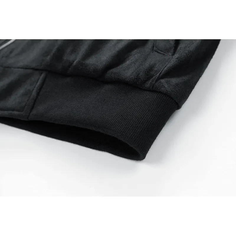 Men's Suede Stand Collar Jacket