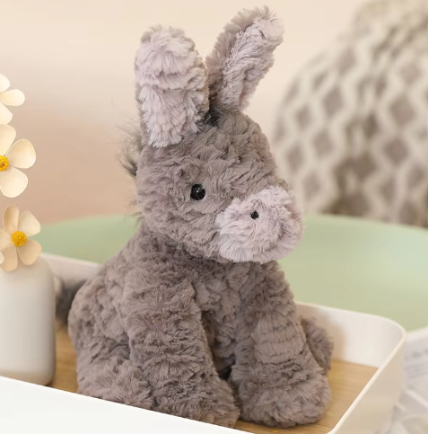 23/40/60CM Cute Burro Peluche Toys Lovely Grey Donkey Plush Dolls Stuffed