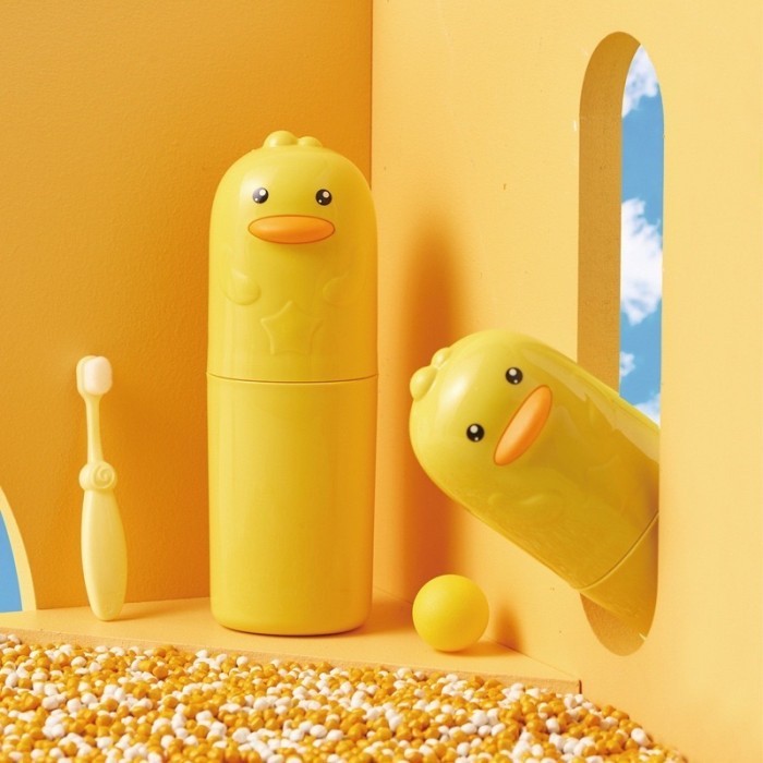 Portable Traveling Toothpaste Case Anti-Dust Duck Character