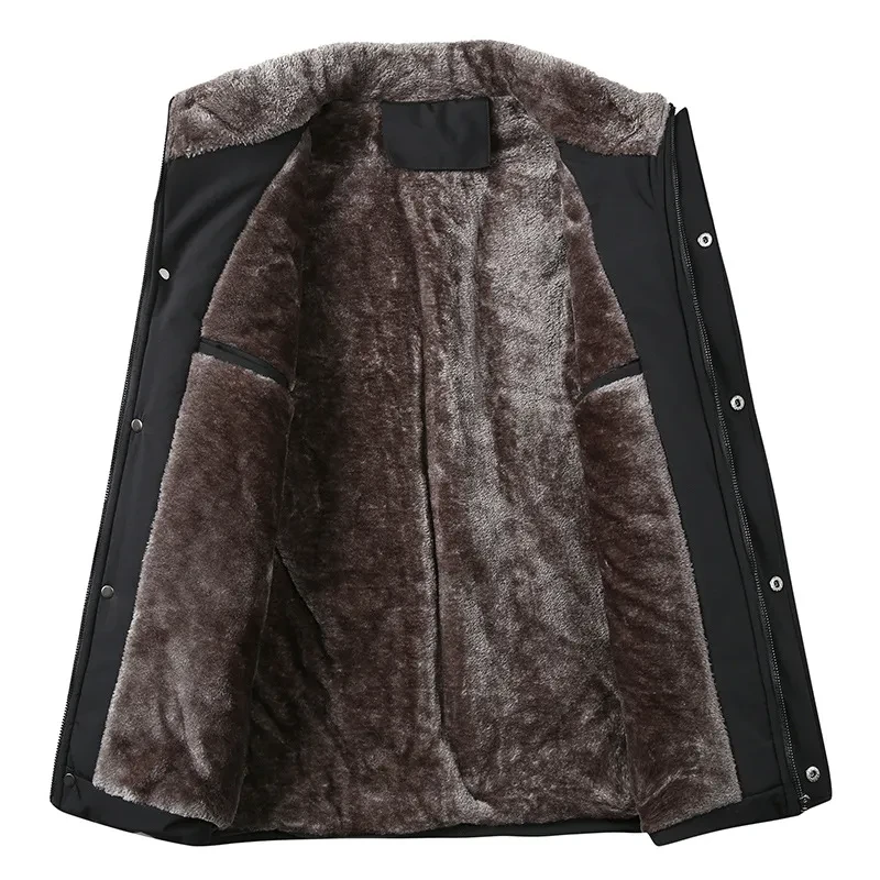 Thickened Velvet Senior Cotton Jacket For Men