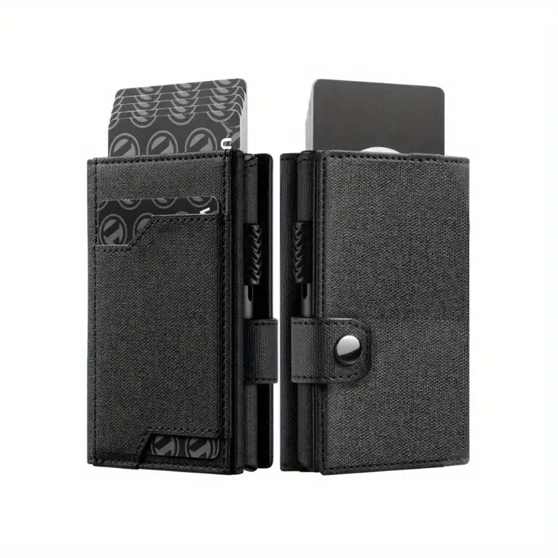 Men's Sleek Aluminum Pop-Up Card Wallet