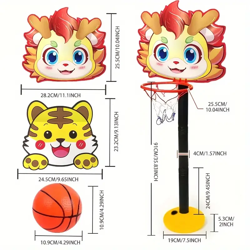 Adjustable Mini Basketball Hoop Set - Indoor & Outdoor Fun