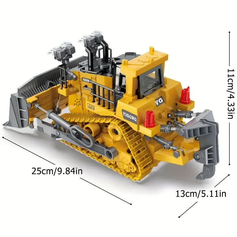 9-Channel Remote Control Bulldozer Toy