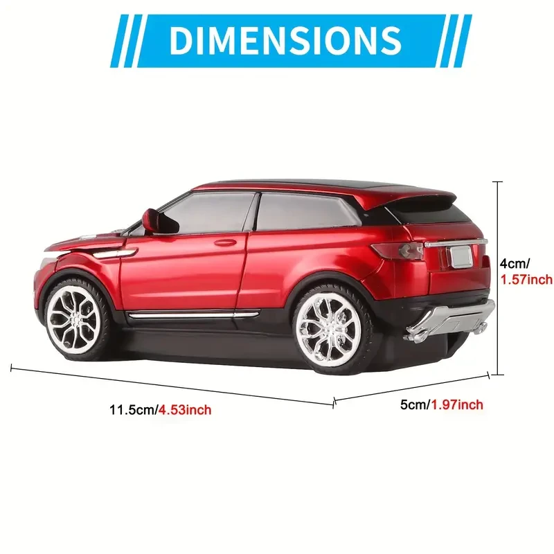 Wireless Sports Car Mouse with USB Receiver