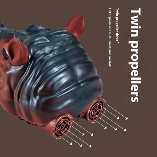 Remote Control Hippo Water Spray Animal Remote-control Ship Water Toy Boat Model