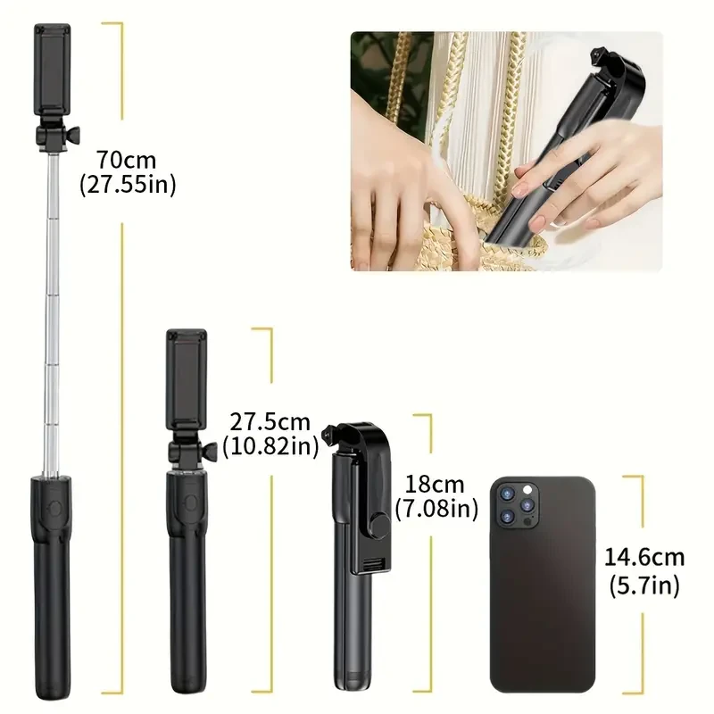 Portable Wireless Selfie Stick-Tripod Combo