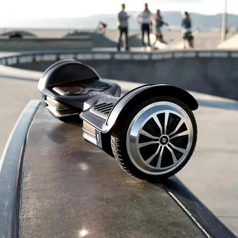 Black Hoverboard with 6.5-Inch Wheels, Dual 110W Motors, 14+ Age Group, Lithium Battery, 264.55LB Max Load, 1.5A Output, 42V Working Voltage, US Plug, Aluminum Frame - Self-Balancing Electric Scooter with 6 MPH Speed and 3-Mile Range